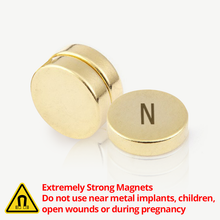 Load image into Gallery viewer, 24K Gold Therapy Magnets, 3 Pcs (Focus Qi Coil Energy) - Qi Life Store 